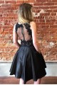 Short Black Prom Dress Homecoming Dresses Graduation Party Dresses 701037