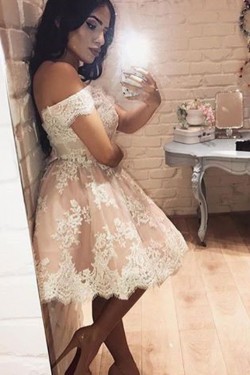 Short Lace Prom Dress Homecoming Dresses Graduation Party Dresses 701048
