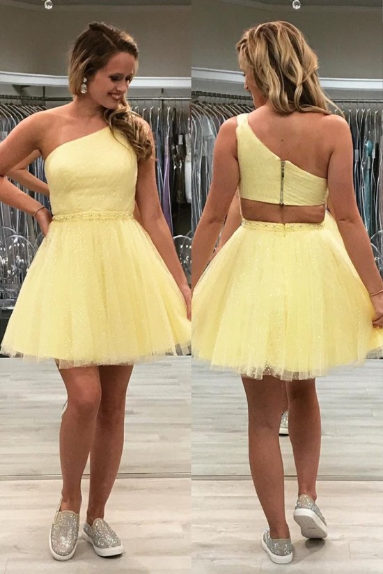 Short Sequins Tulle Prom Dress Homecoming Dresses Graduation Party Dresses 701051
