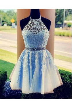 Short Beaded Lace Prom Dress Homecoming Dresses Graduation Party Dresses 701053
