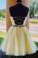 Short Beaded Lace Prom Dress Homecoming Dresses Graduation Party Dresses 701053