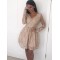Short Prom Dress Long Sleeves Lace Homecoming Dresses Graduation Party Dresses 701070