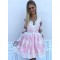 Short Prom Dress Long Sleeves Lace Homecoming Dresses Graduation Party Dresses 701075