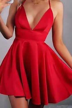 Short Red Prom Dress Homecoming Dresses Graduation Party Dresses 701081
