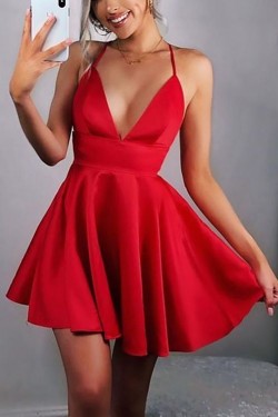 Short Red Prom Dress Homecoming Dresses Graduation Party Dresses 701081
