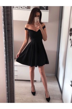 Short Black Prom Dress Homecoming Dresses Graduation Party Dresses 701083