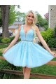 Short Beaded Lace Prom Dress Homecoming Graduation Cocktail Dresses 701099