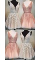 Short Beaded Lace Prom Dress Homecoming Graduation Cocktail Dresses 701099