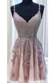 A-Line Lace Short Prom Dress Homecoming Graduation Cocktail Dresses 701102
