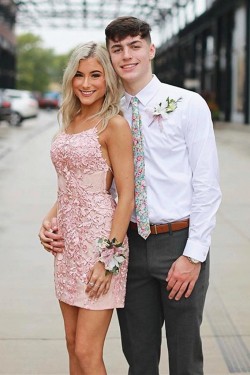 Short Lace Prom Dress Homecoming Graduation Cocktail Dresses 701122