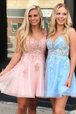 Short Beaded Lace Prom Dress Homecoming Graduation Cocktail Dresses 701131