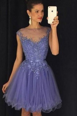 Short Lace Prom Dress Homecoming Graduation Cocktail Dresses 701151