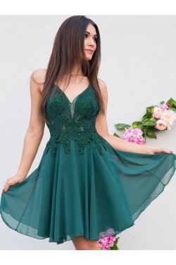 Short Beaded Lace Prom Dress Homecoming Graduation Cocktail Dresses 701153