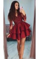 Short Prom Dress Long Sleeves Lace Homecoming Graduation Cocktail Dresses 701160 Short Prom Dress Long Sleeves Lace Homecoming Graduation Cocktail Dresses 701160