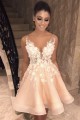 A-Line Lace Short Prom Dress Homecoming Graduation Cocktail Dresses 701167