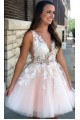 A-Line Lace Short Prom Dress Homecoming Graduation Cocktail Dresses 701167