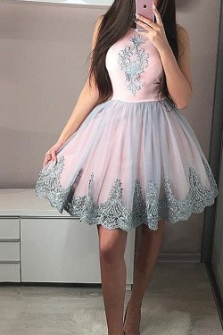 Short Lace Prom Dress Homecoming Graduation Cocktail Dresses 701169