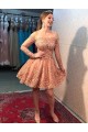 Short Beaded Lace Prom Dress Homecoming Graduation Cocktail Dresses 701175