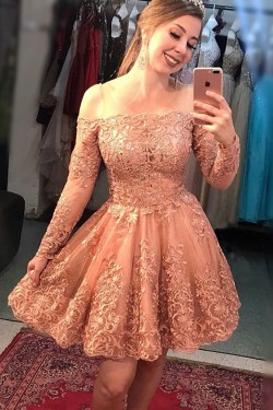 Short Beaded Lace Prom Dress Homecoming Graduation Cocktail Dresses 701175