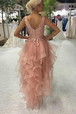High Low Lace Prom Dress Homecoming Graduation Cocktail Dresses 701184