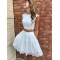 Short White Lace Prom Dress Homecoming Graduation Cocktail Dresses 701205