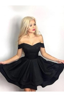 Short Black Prom Dress Homecoming Graduation Cocktail Dresses 701242