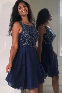 Short Beaded Lace Prom Dress Homecoming Graduation Cocktail Dresses 701245