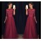 A-Line Lace 3/4 Length Sleeves Mother of the Bride Dresses 702004