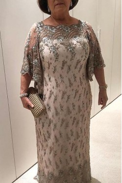 Beaded Lace Plus Size Mother of the Bride Dresses 702006
