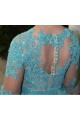 A-Line Beaded Lace Long Sleeves Mother of the Bride Dresses 702012