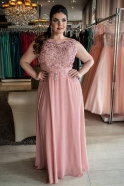 A-Line Beaded Lace Mother of the Bride Dresses 702023