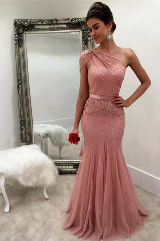 Mermaid One-Shoulder Beaded Mother of the Bride Dresses 702025 Mermaid One-Shoulder Beaded Mother of the Bride Dresses 702025