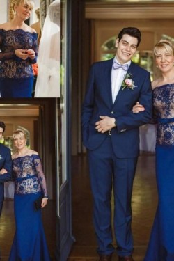 Mermaid Lace Long Sleeves Mother of the Bride Dresses 702033