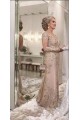 Long Sleeves Beaded Lace Mother of the Bride Dresses 702040