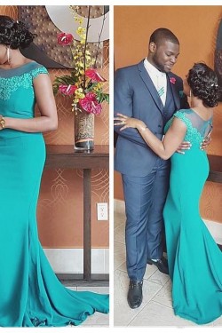 Mermaid Beaded Lace Mother of the Bride Dresses 702060