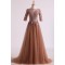 A-Line Lace Tulle Mother of the Bride Dresses 702069