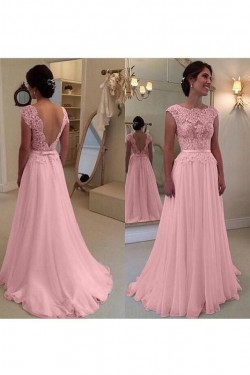 A-Line Beaded Lace Long Mother of the Bride Dresses 702083