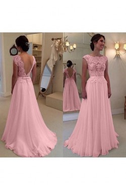 A-Line Beaded Lace Long Mother of the Bride Dresses 702083
