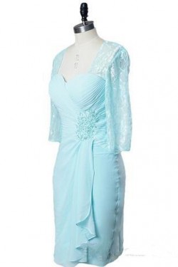 Short Chiffon Lace Mother of the Bride Dresses 702086