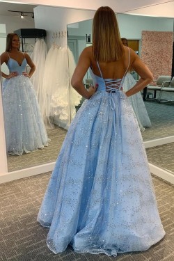 A-Line Long Prom Dresses Formal Evening Gowns 901014