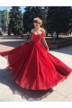 Long Red Sparkle Tulle Prom Dresses Formal Evening Gowns 901015 Long Red Sparkle Tulle Prom Dresses Formal Evening Gowns 901015