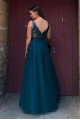 Long Navy Blue V Neck Lace and Tulle Prom Dresses Formal Evening Gowns with Beads 901017 Long Navy Blue V Neck Lace and Tulle Prom Dresses Formal Evening Gowns with Beads 901017