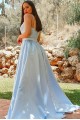 Long Blue Lace Prom Dresses Formal Evening Gowns 901018 Long Blue Lace Prom Dresses Formal Evening Gowns 901018