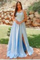 Long Blue Lace Prom Dresses Formal Evening Gowns 901018 Long Blue Lace Prom Dresses Formal Evening Gowns 901018