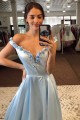 A-Line Long Yellow Satin Prom Dresses Formal Evening Gowns with Pockets 901019 A-Line Long Yellow Satin Prom Dresses Formal Evening Gowns with Pockets 901019