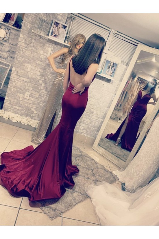 Mermaid Backless Long Prom Dresses Formal Evening Gowns 901021 Mermaid Backless Long Prom Dresses Formal Evening Gowns 901021