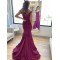 Mermaid Long Purple Prom Dresses Formal Evening Gowns 901024