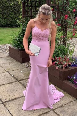 Mermaid Lace Long Prom Dresses Formal Evening Gowns 901029