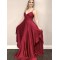 A-Line V Neck Long Prom Dresses Formal Evening Gowns 901036