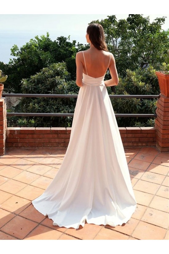 Simple White V Neck Long Prom Dresses Formal Evening Gowns 901039 Simple White V Neck Long Prom Dresses Formal Evening Gowns 901039